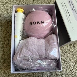 Boka JawSpa Facial Tension Kit w/Face Ball, 2 Cryo Cubes, Headband, Travel Bag,
